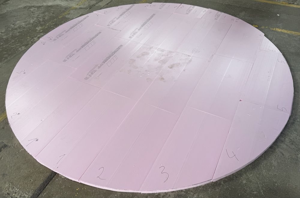 Koło pod basen z płyt XPS300