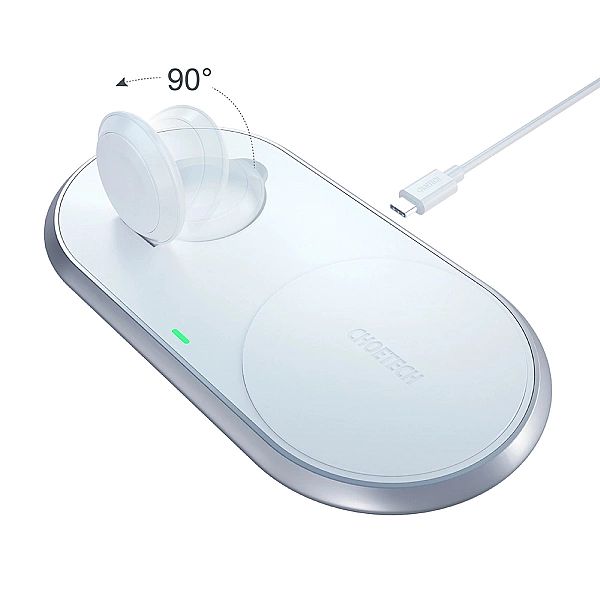 Choetech ładowarka bezprzewodowa Qi 2w1 do smartfonów / Apple Watch ze