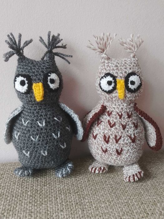 Maskotka sowa, amigurumi