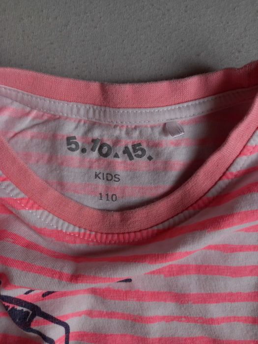 T-shirt w paski z nadrukiem 5.10.15.