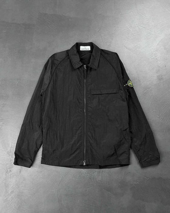 Сорочка SI 12321 Garment-Dyed Nylon Metal Overshirt Black SI0105-BK