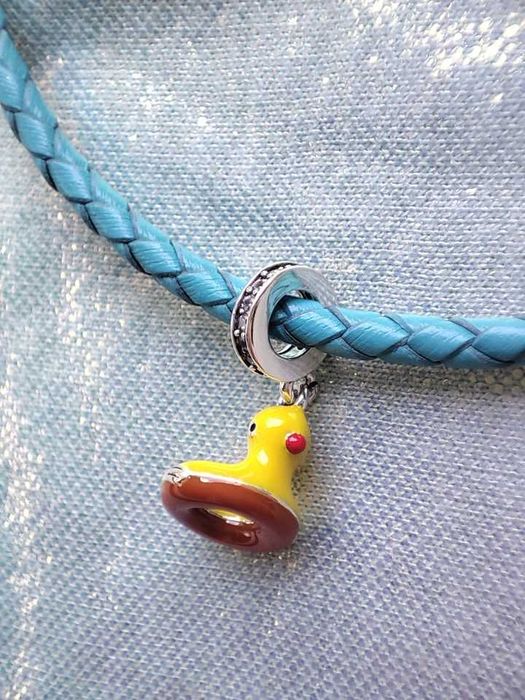 charms zawieszka srebro 925 dmuchany materac kaczuszka