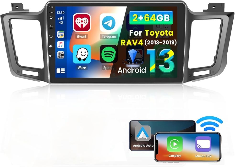 Автомагнітола на Android 13 для Toyota RAV4 2013-2019