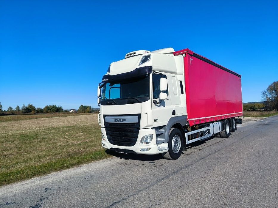 DAF CF 410  / Firanka / 6X2 / Euro 6 / Oś skrętna / Sprowadzony