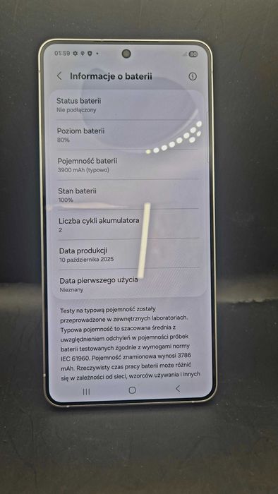 Samsung Galaxy S25 Edge 256GB | Jak nowy | 2 cykle | Komplet