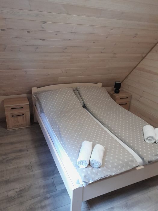 Domek nad jeziorem Narie w Bogaczewie