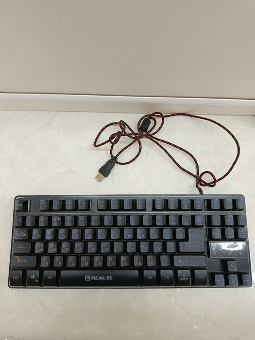 Механічна клавіатура ігро+ мишкава Real El