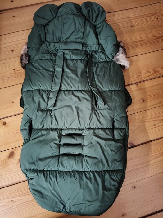 Śpiworek do wózka spacerówki gondoli zimowy CIEPŁY na zimę sanki 4w1