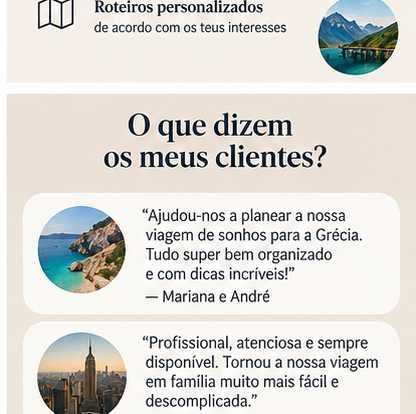 Consultoria de Viagens Personalizada | Planeamento de Férias