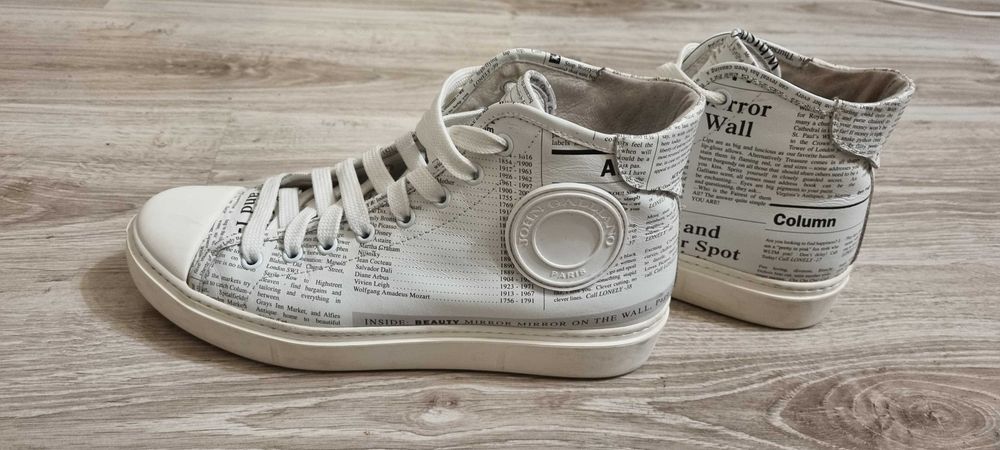 John Galliano Newspaper paper