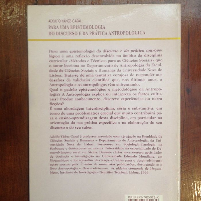 Para uma epistemologia do discurso e da prática antropológica