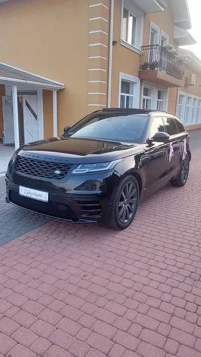 Auto do ślubu Range Rover Velar , czarny suv