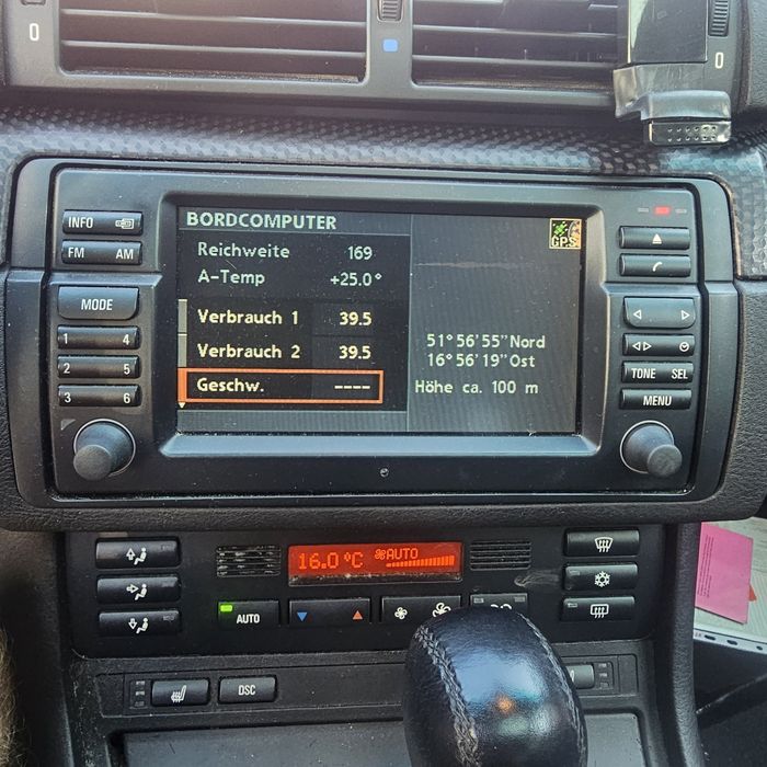 E46 Navigacja Monitor 16:9