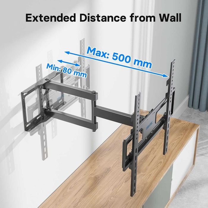 BONTEC Uchwyt Ścienny do TV 26-60" | Udźwig 45kg | VESA 400x400