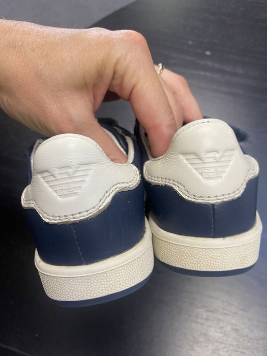 Gorgio Armani junior 100% skora trampki na rzep sneakers adidasy