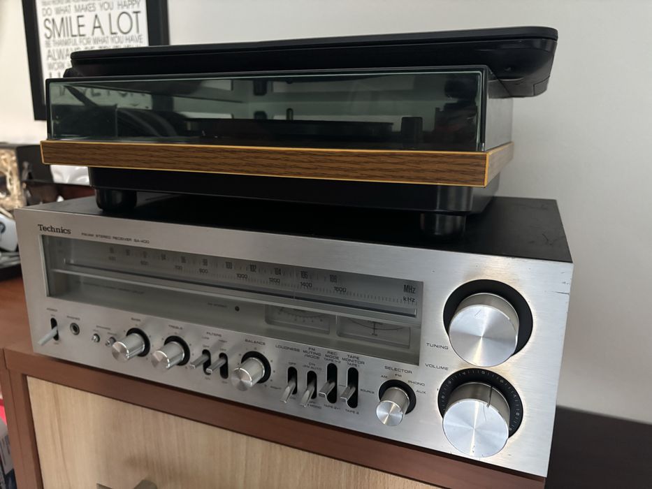 Technics SA-400 i Gramofon lenco