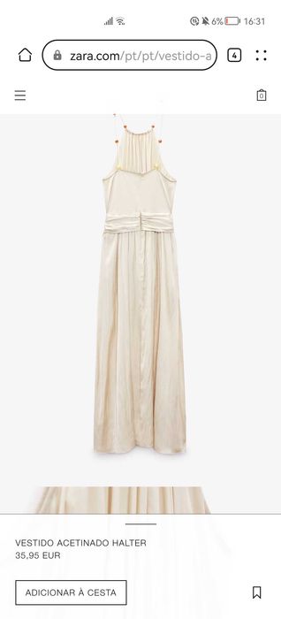 VESTIDO NOVO Acetinado lindo