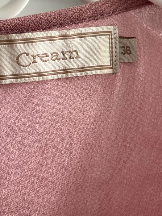 Bluzka haftowana koralikami, Cream