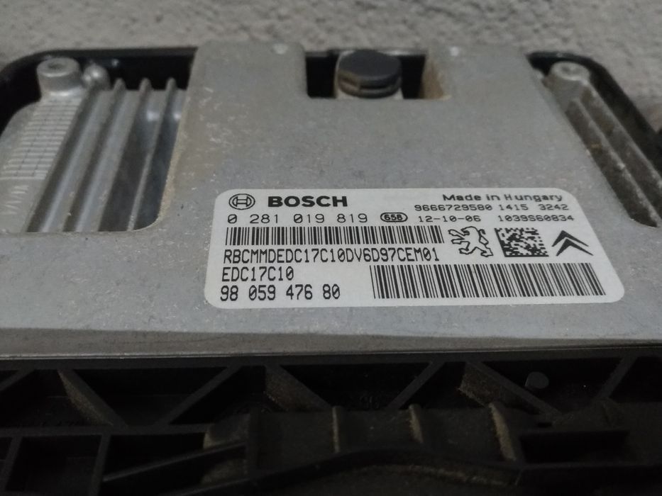 Centralina Motor BSI Ignição Citroen C3 1.6 HDI 2009 A 2016