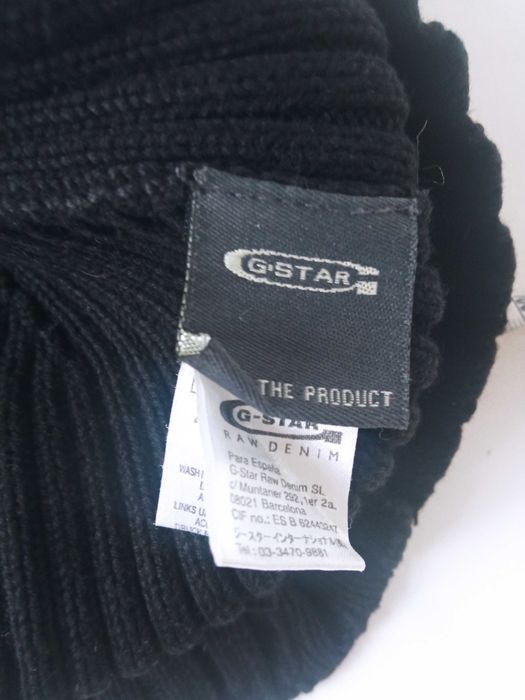 G-Star Raw czarna męska czapka r uniwer