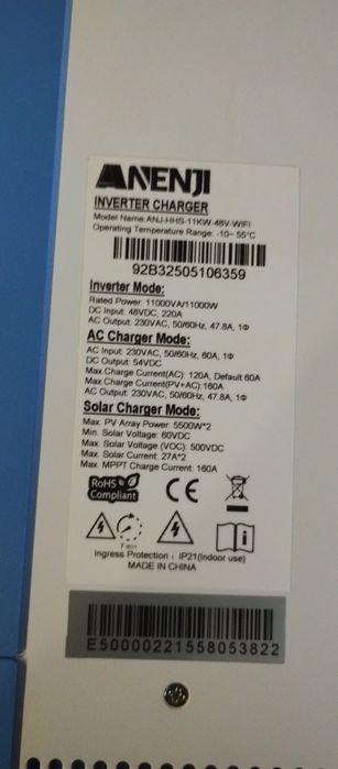 Inwerter Aneji 11kw nowy