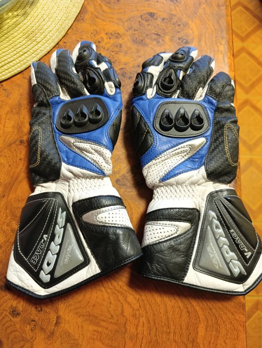 Мотоциклетные перчатки SPIDI V-RACE Black M из натуральной кожи