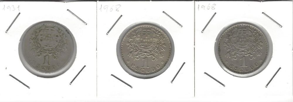1 Escudo - Alpaca 1931 e 1968