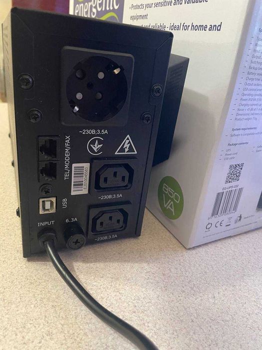 Безперебійник живлення Energenie 850VA LCD display