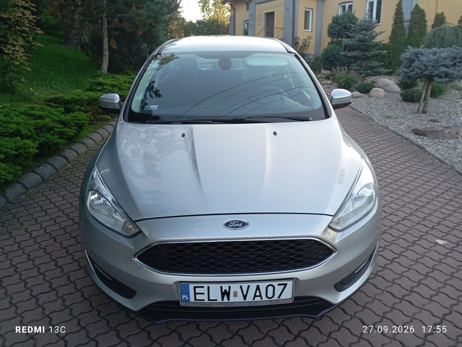 Ford Focus 2015r. TDCi 95KM Salon Polska po Lifcie Serwisowany Zarejestrowany i ubezpieczony