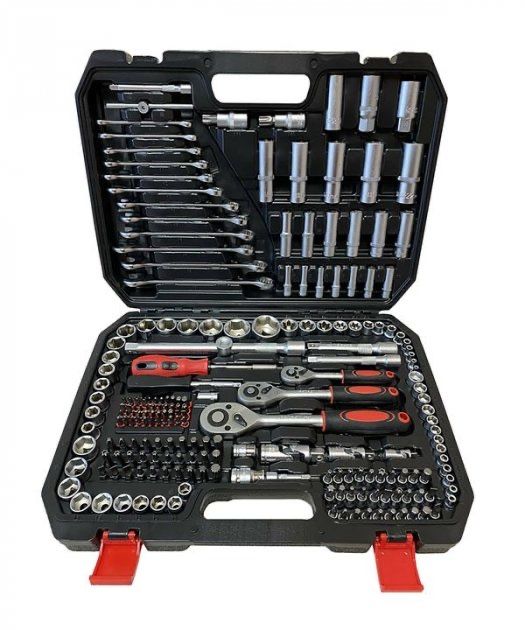 Набір інструментів 216 предметів 1/4"3/8"1/2"(6г.)(4-32мм) PATRON P-38