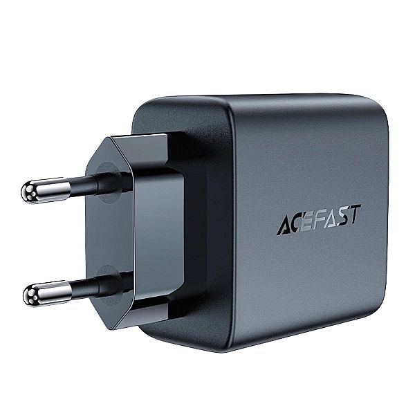 Szybka ładowarka sieciowa GaN 35W PD 2x USB C Acefast A49 - czarna