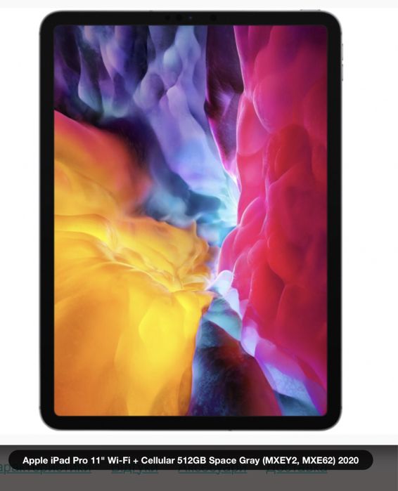 iPad Pro 11'' Wi-Fi + Cellular 512GB Space Gray 2020 (MXEY2, MXE62)