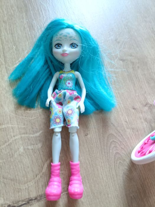 Enchantimals lalka zwierzątko żółw rower