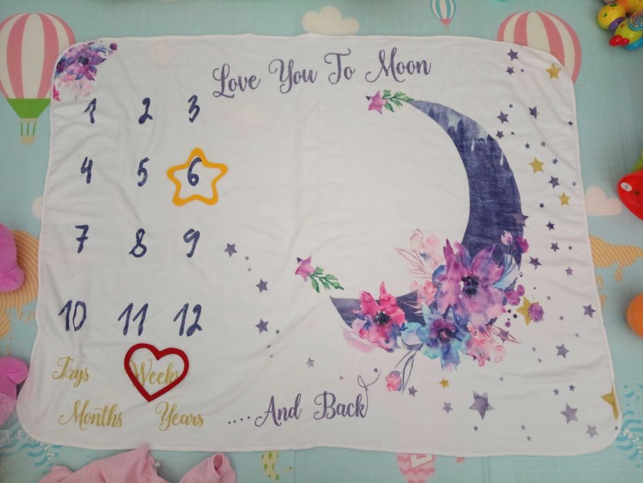 Manta registo fotografias bebé