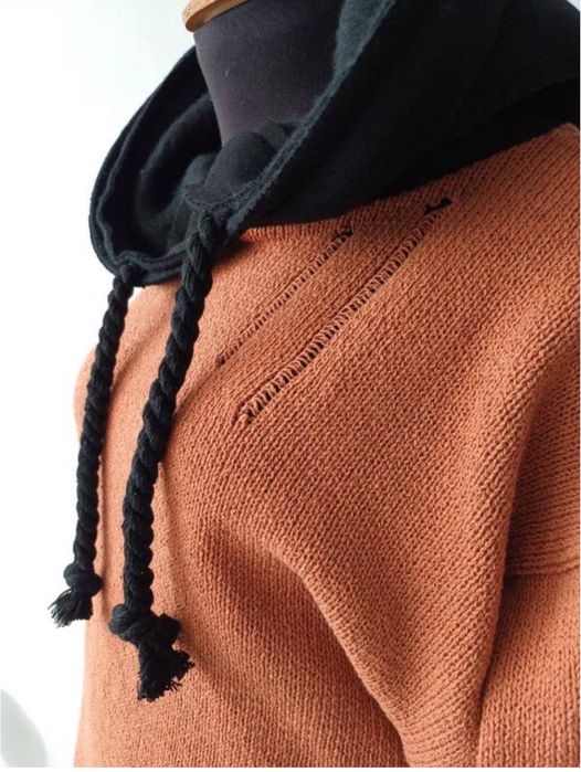 Світшот в стилі бохо гранж етно ресайклед від українського бренду