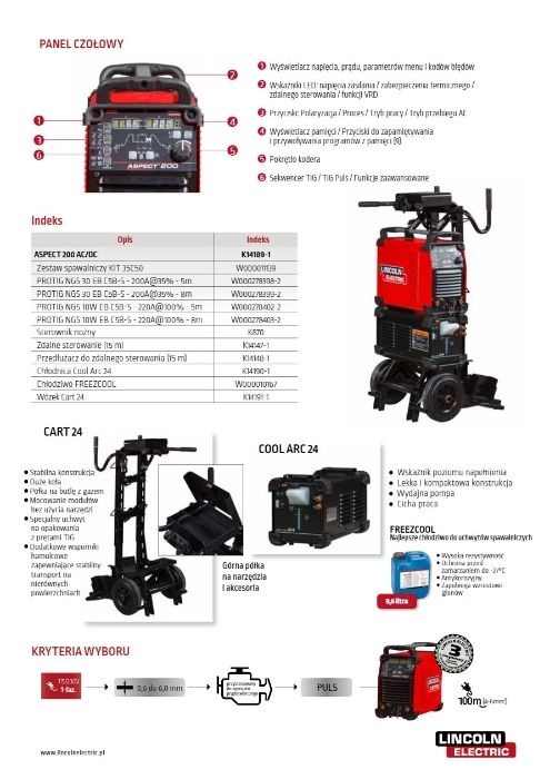Spawarka TIG do aluminium ASPECT 200 ac/dc Lincoln