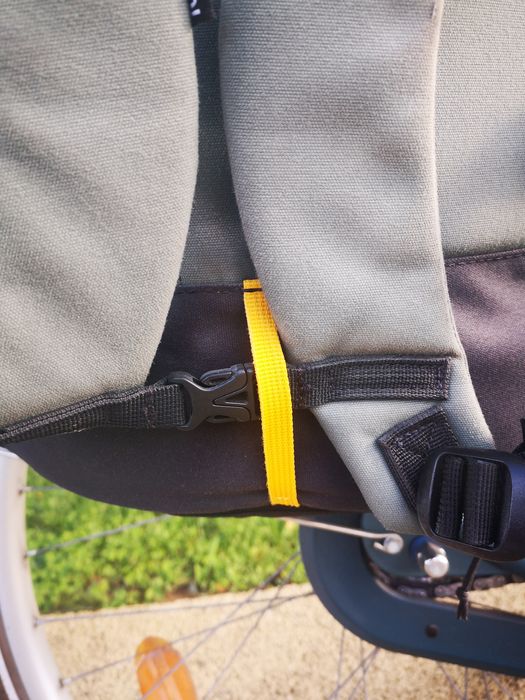 Mochila alforge de bicicleta decathlon