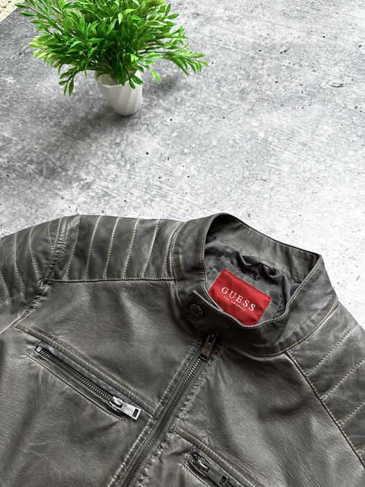 Чоловіча кожана куртка Guess Leather Jacket