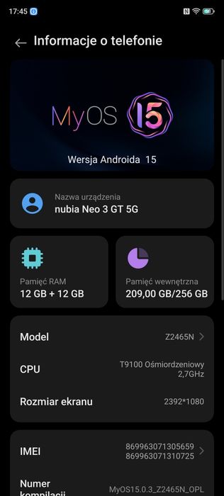 Nubia neo 3 gt 5g