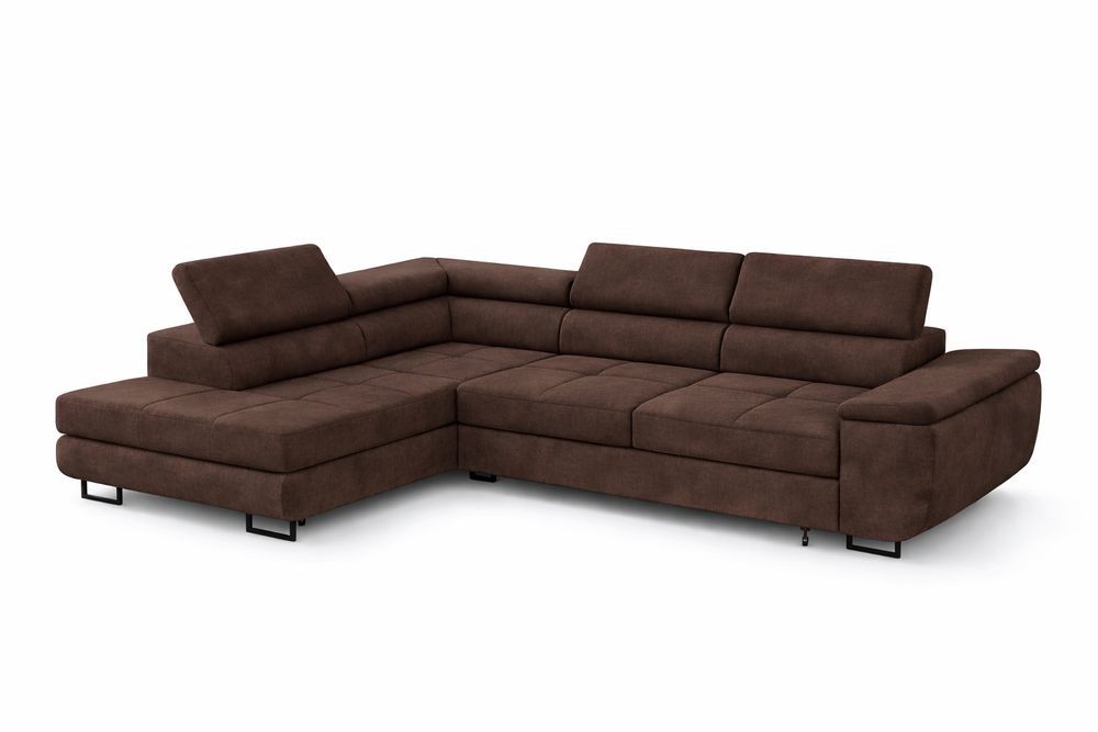 Narożnik Anton prosto od producenta regulowane zagłówki funkcja spania