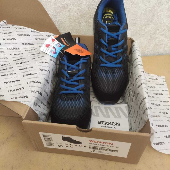 Рабочая обувь, кроссовки, ботинки, мужская обувь Bennon SPACER S1P 43