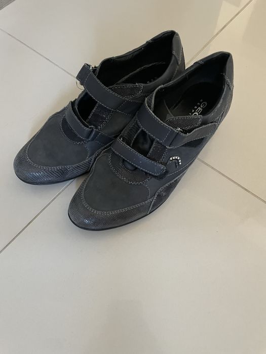 Geox respira wygodne skórzane buty
