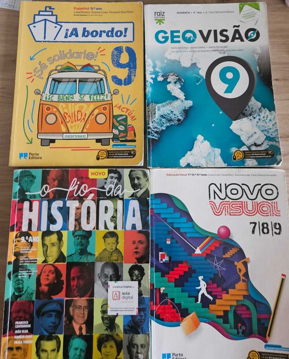 Livros escolares 9º ano