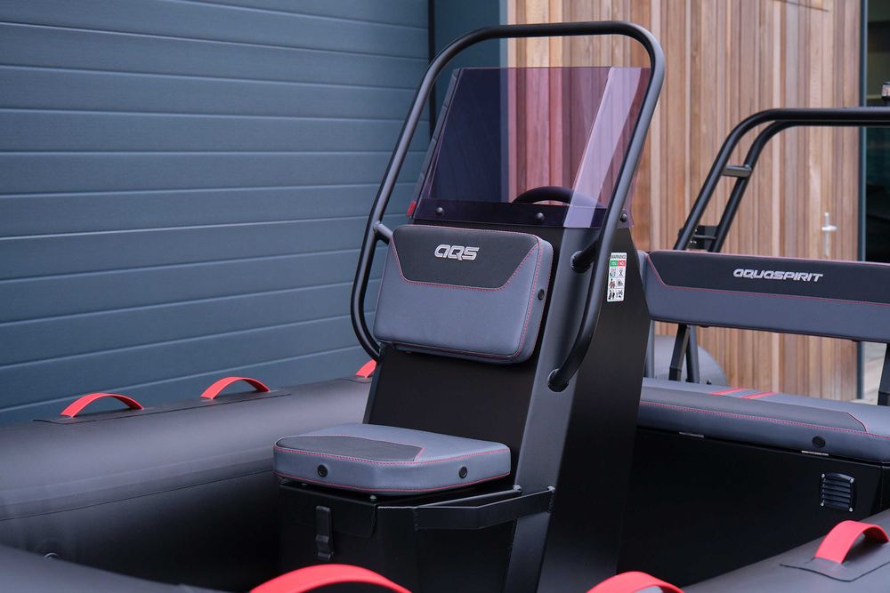 RIB Aluminium AquaSpirit S450 BLACK and RED