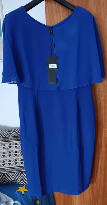 vestido azul de cerimónia tamanho L