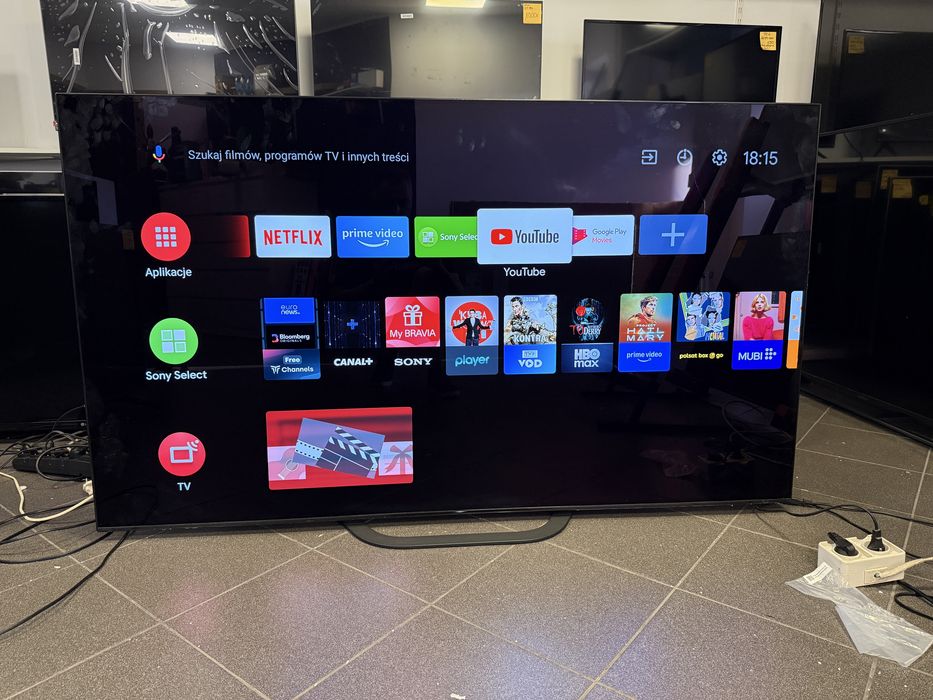 Sony oled 65AG8 120hz Android snart wifi DVBT-2 wypalona matryca wada