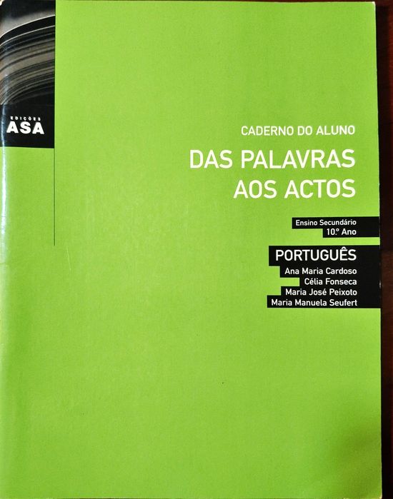 Cadernos de exercícios de português