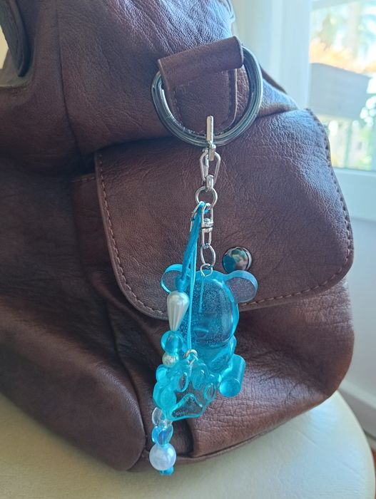Bag charm artesanal urso