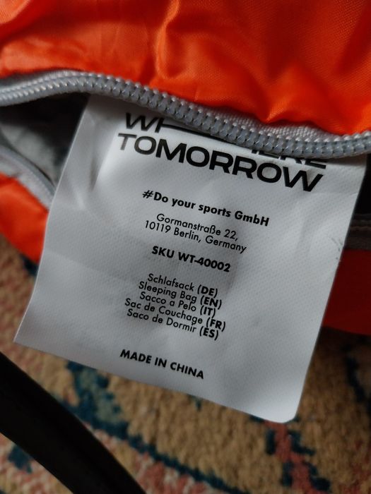Śpiwór dwuosobowy marki Tomorrow