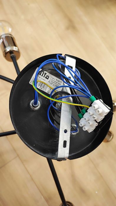 Lampa wisząca Lanti złota 6 x E27 Alfa